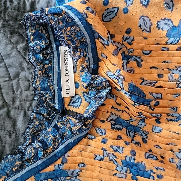 ULLA JOHNSON Cass Blouse  -- marigold - Picture 3 of 6
